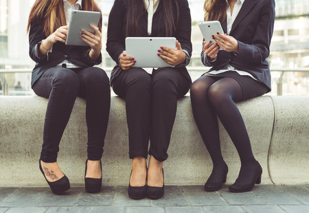 business women with tabletの写真素材
