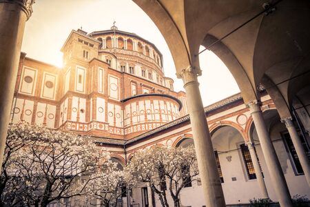 Church Holy Mary of Grace ( Santa Maria delle Grazie ) , Milan - Italy