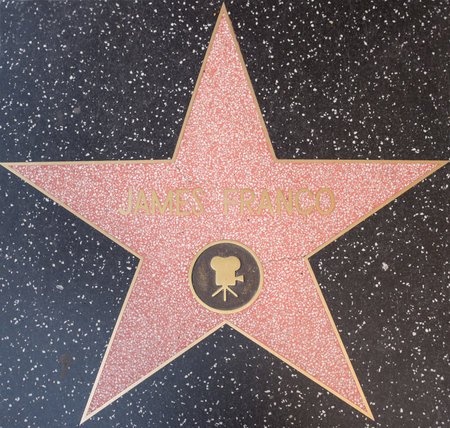Los Angeles, CA. 8th october,2015. The James Franco star on walk of fame, Hollywood. James Edward Franco (born April 19, 1978) is an American actor, and filmmaker.のeditorial素材
