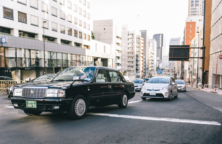 Tokyo, Japan. February 9th, 2015. Roppongi , literally "six trees" is a district of Minato, famous as home to the rich Roppongi Hills area and an active night club sceneのeditorial素材