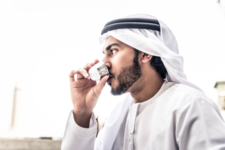Arabic man portraitの写真素材