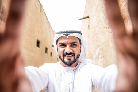 Arabic businessman in Dubaiの写真素材