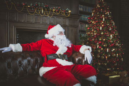 Santa claus portraits and lifestyleの写真素材