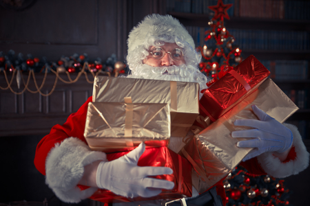 Santa claus portraits and lifestyleの写真素材