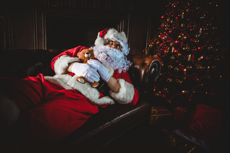 Santa claus portraits and lifestyleの写真素材