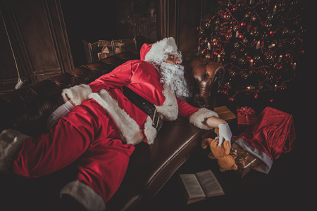 Santa claus portraits and lifestyleの写真素材