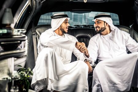 Arabic businessmen in Dubaiの写真素材