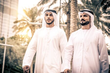 Arabic businessmen in Dubaiの写真素材