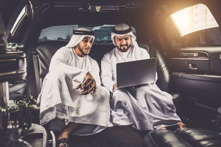 Arabic businessmen in Dubaiの写真素材