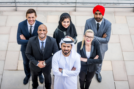 Multicultural business people meeting and talking about business - Multiracial business team meetingの写真素材