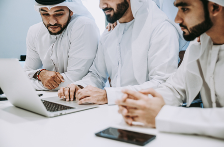 Arabic business team in the officeの写真素材