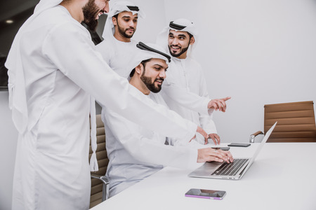 Arabic business team in the office