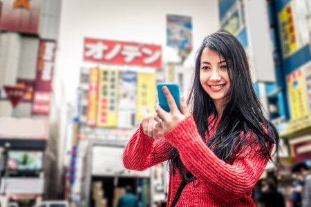 Woman in Tokyoのeditorial素材