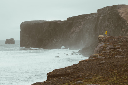 Wanderlust explorer discovering icelandic natural wonders