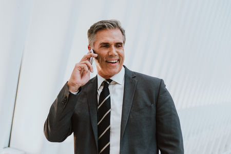 Successful business man in New york city, portraits and lifestyleの写真素材