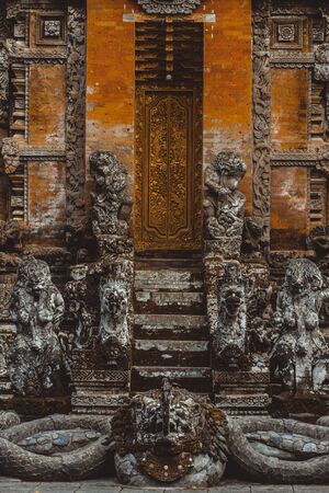 Statue in the sacred Monkey Forest, Ubud, Bali, Indonesia