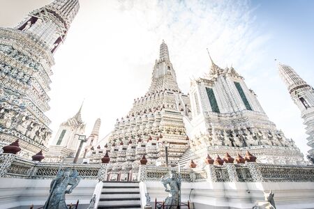 Wat Arun temple in Bangkokの写真素材