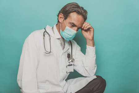 2020 heroes. Image with medical staff, nurses and doctors. Concept about health care and medicineの写真素材