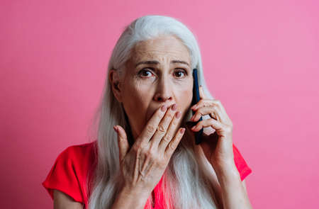 Beautiful senior woman posing on a photoshooting. Concept about lifestyle and seniority