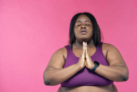 Young woman making pilates and functional training at the gym. Concept about sport, fitness and weight lossの写真素材