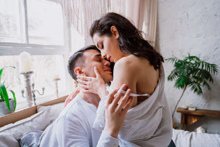young couple spending time in their beautiful countryside house