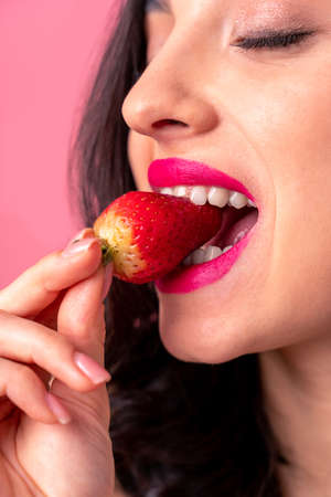 Sexy woman with sensual body doing erotic poses - Pretty girl in underwearの写真素材