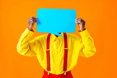 Cool senior man with fashionable clothing style portrait on colored background - Funny old male pensioner with eccentric style having funの写真素材