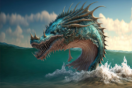 Mysterious alien water monsterの写真素材