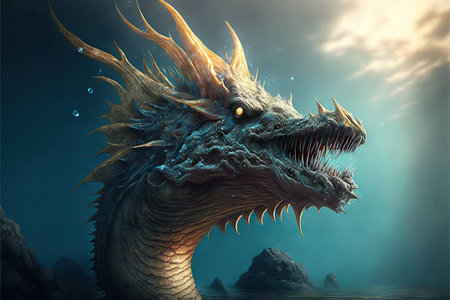 Underwater alien monster creature