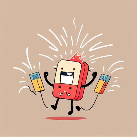 cute wireless headphones cartoon character clapping firecrackers, cartoon style, modern simple...