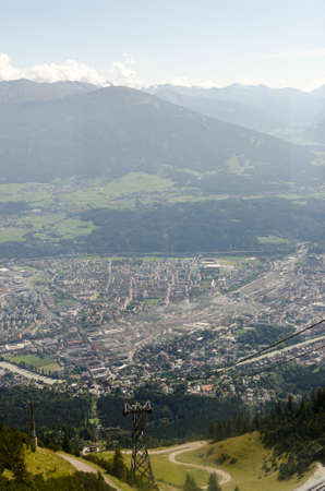 View of Innsbruck from the northの写真素材