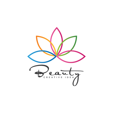 Unique Beauty Logo Design template and vectorのイラスト素材