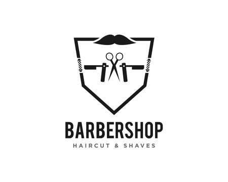 Barbershop Logo Vectorのイラスト素材