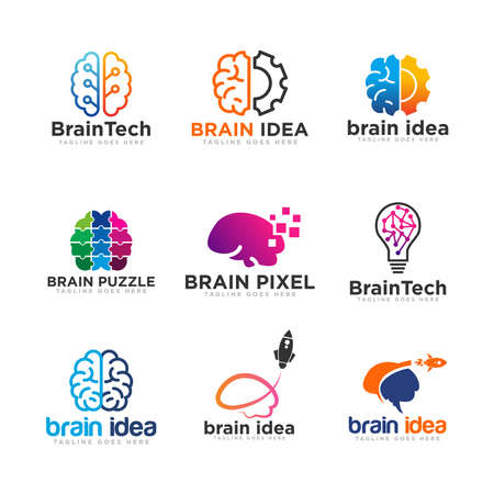 Brain Idea Logo Design Vectorのイラスト素材