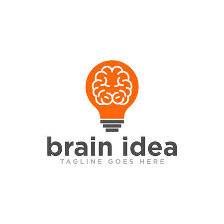 Brain Idea Logo Design Vectorのイラスト素材