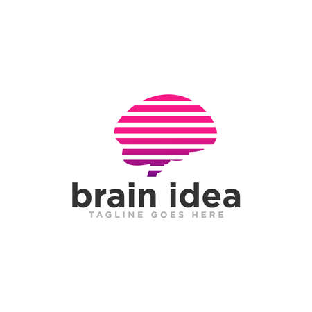 Brain Idea Logo Design Vectorのイラスト素材