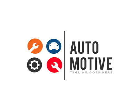 Car Service Design Vectorのイラスト素材