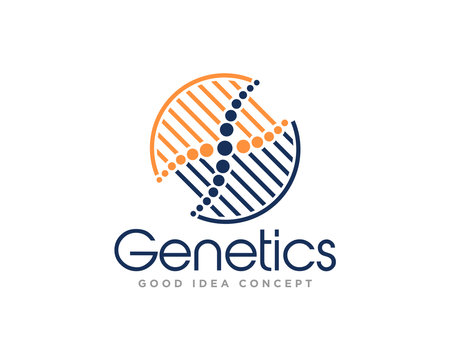 DNA Logo Icon Design Vectorのイラスト素材