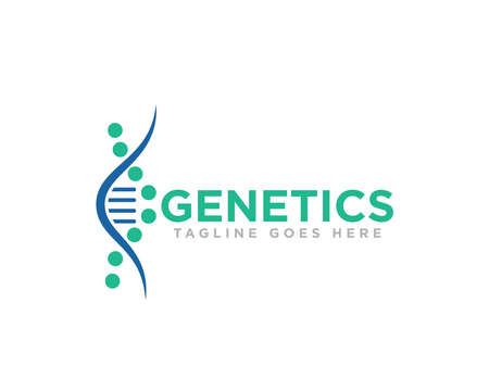 DNA Logo Icon Design Vectorのイラスト素材