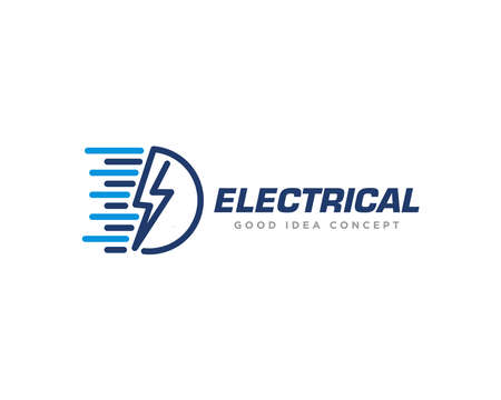 Electrical Logo Design Vectorのイラスト素材