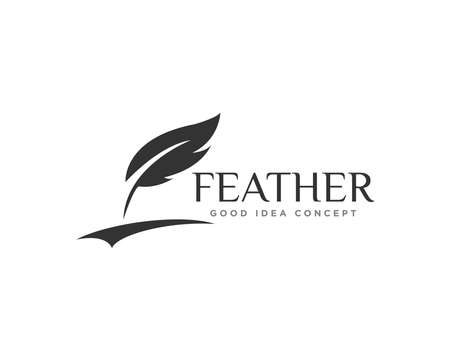 Feather  Icon Design Vectorのイラスト素材
