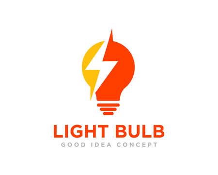 Light Bulb Logo Icon Design Vectorのイラスト素材