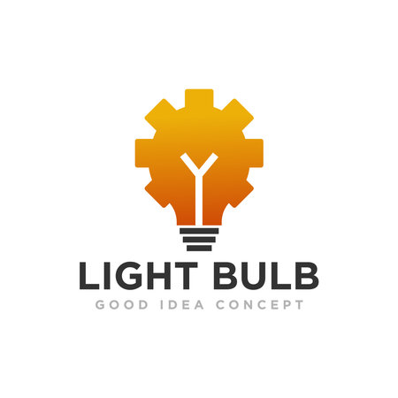 Light Bulb Logo Icon Design Vectorのイラスト素材