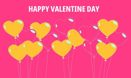 Illustration of happy valentine day. Isolate background.のイラスト素材
