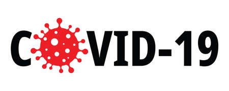 Covid 19, pandemic coronavirus symbol and icon vector illustrationのイラスト素材