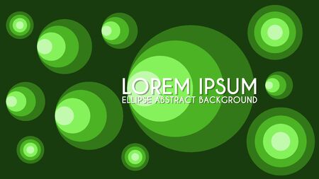 Ellipse Abstract Background Design Template, Colorful Greenyのイラスト素材