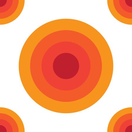 Abstract Ellipse Seamless Pattern Background Design Template, Yellow, Orange, Red Maroon, White