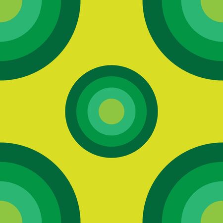 Abstract Ellipse Seamless Pattern Background Design Template, Green, Yellowのイラスト素材