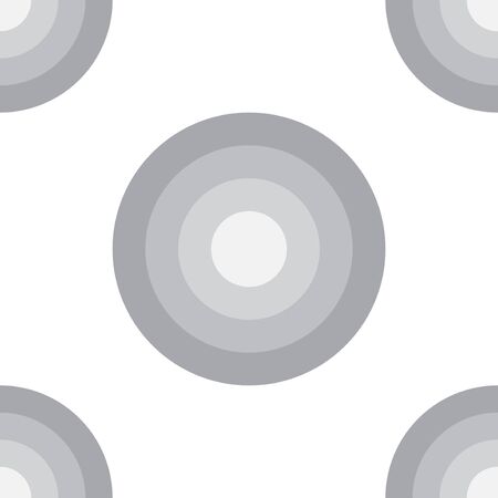 Abstract Ellipse Seamless Pattern Background Design Template, White, Grayのイラスト素材