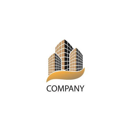 Building, Real Estate Logo Design Templateのイラスト素材